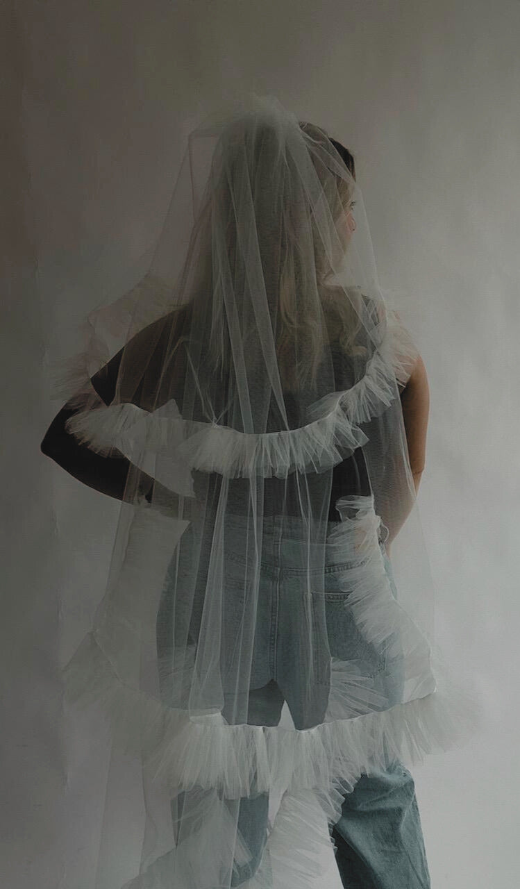 Diana Ruffle Veil